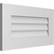 Ekena Millwork Vertical Surface Mount PVC Gable Vent: Non-Functional, w/ 3-1/2"W x 1"P Standard Frame, 26"W x 14"H GVPVE26X1401SN - alternate 3